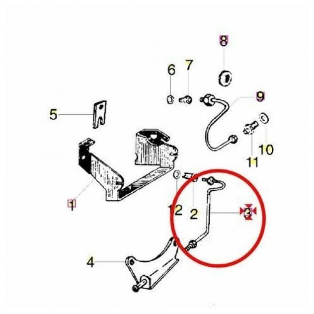 Tubetto adduzione pompa olio Ape MP - CAR - TM 220303 - Foto 4