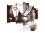 Quadro Artistico Golden Scuro Vetro Acrilico Cm.100x50 E 200x100