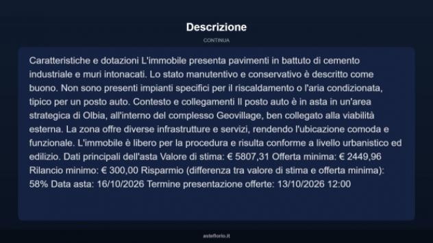Immobile in asta di 21 m² in vendita a Olbia - Foto 9