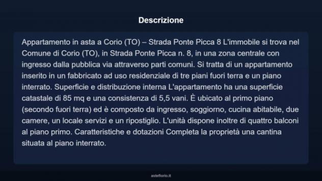 Immobile in asta di 85 m² in vendita a Corio - Foto 3