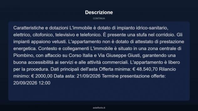 Immobile in asta di 100 m² in vendita a Piombino - Foto 4