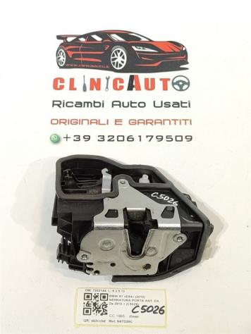SERRATURA ANTERIORE DESTRA BMW X1 Serie (E84) 7202144 N47D20C (0915) - Foto 2