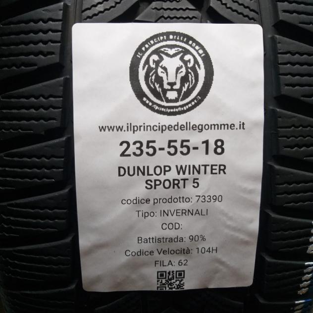 4 GOMME 235 55 18 DUNLOP A73390 - Foto 2