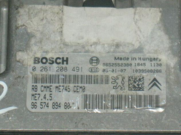 0261208491 ECU CITROEN C4 1.6 BOSCH 0261208491 9657489480 ME7.4.5 - Foto 4