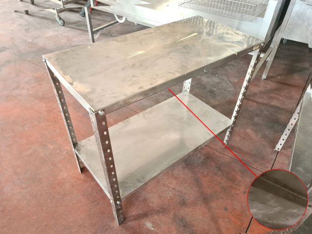 scaffale inox per cella usato