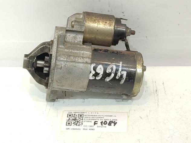 MOTORINO D' AVVIAMENTO MITSUBISHI Outlander Serie (CU0W) M000T20671 4G63 benzina 1997 (0307) - Foto 2