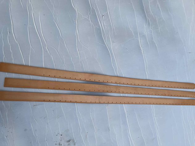 Strisce pelle vegetale naturale traforate - Foto 8