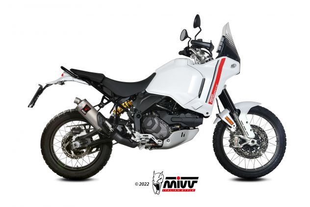 Scarico per Ducati Desert X Arrow Dakar Replica Indy race Mivv Dakar titanio - Foto 4