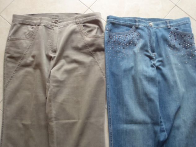 jeans pantaloni da donna decorati strass - Foto 2