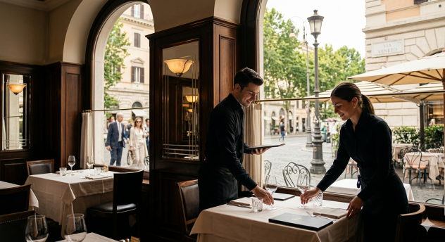 Staff di Sala (m/f) – Iconico Ristorante &amp; Lounge a Roma (Via Veneto)