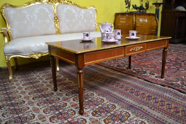 Tavolino da salotto stile Luigi XVI cm.119 - Foto 9