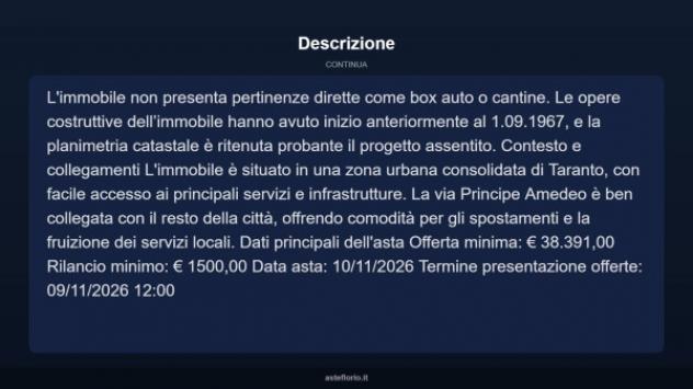 Immobile in asta di 92 m² in vendita a Taranto - Foto 6