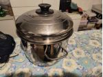 Pentola Vaporiera Inox 18/10 Cor.V.Ida. Casseruola + Inserto Vapore + Coperchio