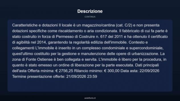 Immobile in asta di 5 m² in vendita a Roma - Foto 6