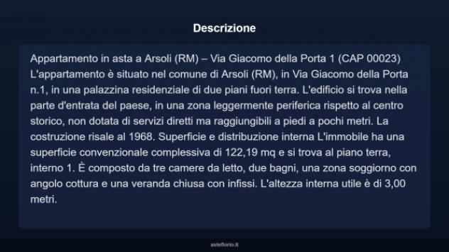 Immobile in asta di 122 m² con più di 5 locali in vendita a Arsoli - Foto 5