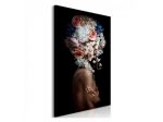 Quadro Ragazza Senza Veli Con I Fiori Cm. 40x60 - ARREDALACASA
