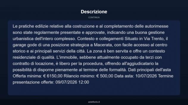 Immobile in asta di 17 m² in vendita a Macerata - Foto 9