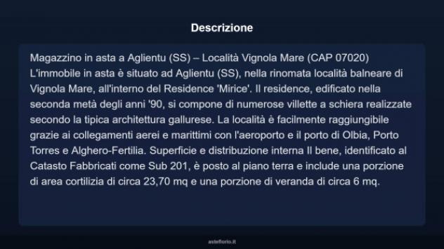 Immobile in asta di 7 m² in vendita a Aglientu - Foto 4