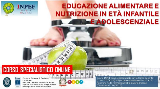 Corso di Educazione Alimentare e Nutrizione