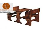 Set Isernia Birreria Panche Tavoli Ristorante Bar Pub cm130 Nuovi Non Usati