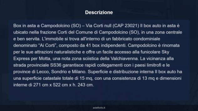 Immobile in asta di 15 m² in vendita a Campodolcino - Foto 7