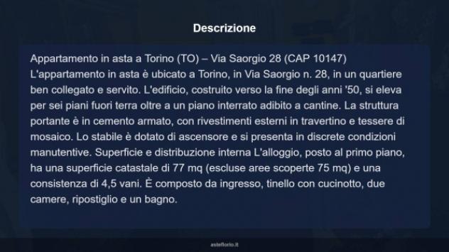 Immobile in asta di 77 m² in vendita a Torino - Foto 9