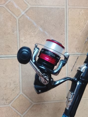 Canna Carbonio 6,20 Metri Mulinello Shimano Bolognese Trota Mare da pesca - Foto 2