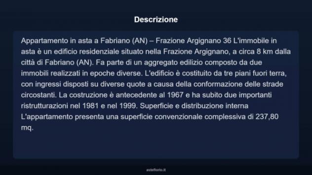 Immobile in asta di 237 m², box auto in vendita a Fabriano - Foto 3