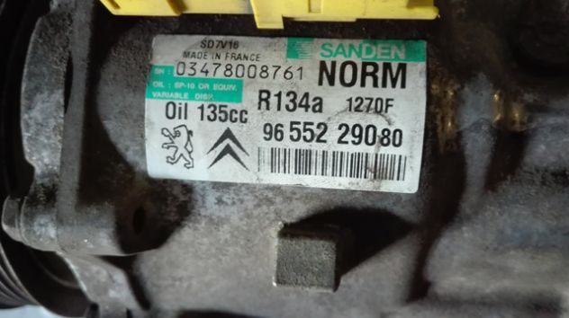 Compressore climatizzatore Peugeot Expert 2.0 HDI del 2008 (9655229080) - Foto 5