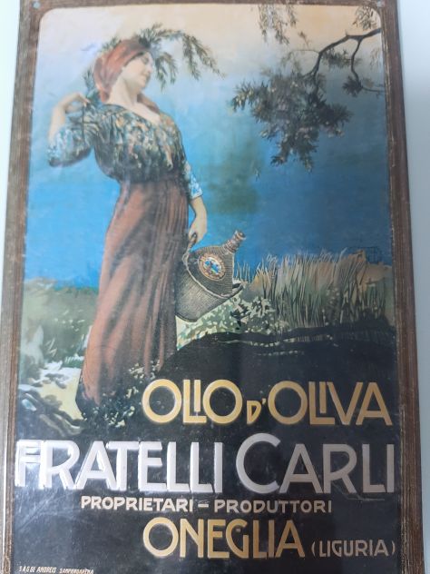 INSEGNA OLIO CARLI LIGURIA TARGA IN RILIEVO - Foto 2