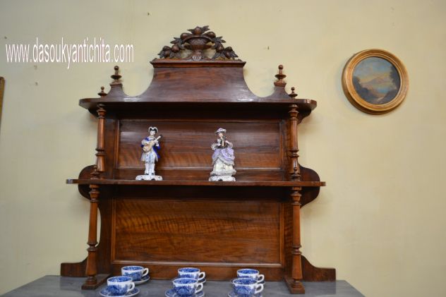 Antica credenza piattaia stile Luigi Filippo - Foto 2
