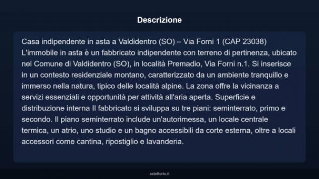 Immobile in asta di 300 m² con più di 5 locali e box auto in vendita a Valdidentro - Foto 12