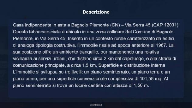 Immobile in asta di 101 m² in vendita a Bagnolo Piemonte - Foto 6