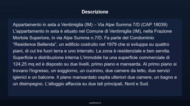 Immobile in asta di 124 m² con più di 5 locali in vendita a Ventimiglia - Foto 4