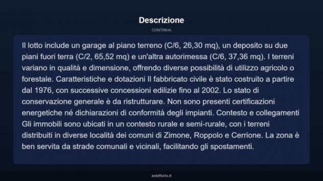 Immobile in asta di 362 m² con più di 5 locali e box auto in vendita a Zimone - Foto 5