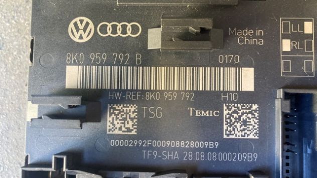 Centralina alzacristalli anteriore DX Audi A4 B8 del 2010 (8K0959792B) - Foto 2