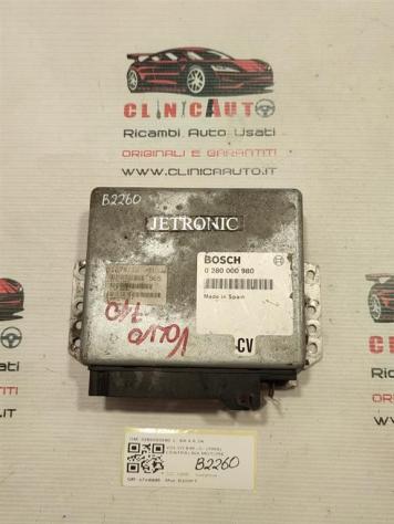 CENTRALINA MOTORE VOLVO 940 Berlina 0280000980 B200FT benzina 1986 (9098)