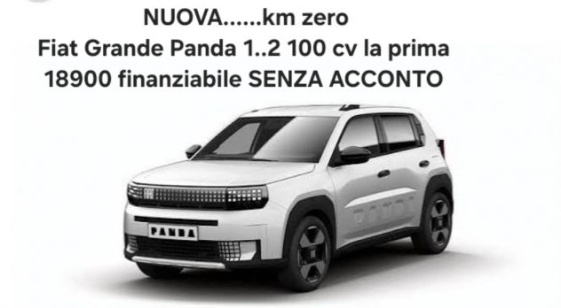 Fiat Panda 1.2 100 cv LA prima KM ZERO finanziabile
