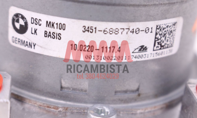 6887741 BMW Serie 3 F30 2017 guppo pompa ABS