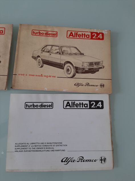 ALFA ROMEO ALFETTA 3 PEZZI USO E MANUTENZIONE ORIGINALI - Foto 7