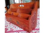 Portadocumenti in legno etnico  10x30xh18