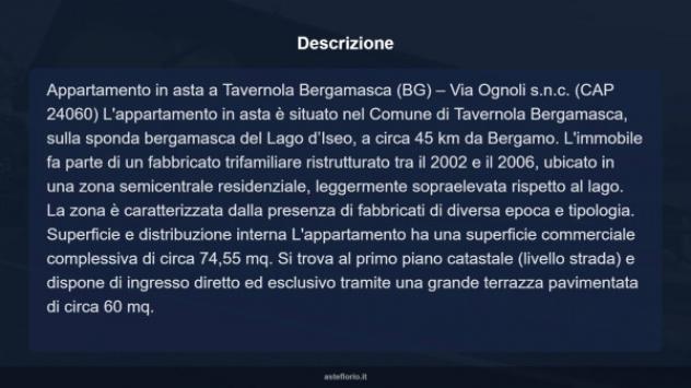 Immobile in asta di 74 m² in vendita a Tavernola Bergamasca - Foto 14