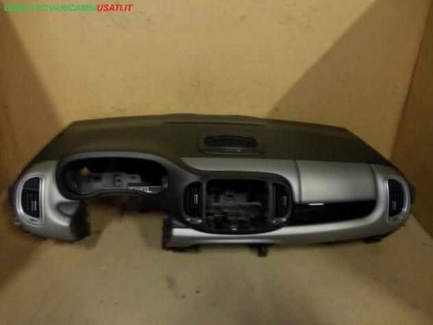 CRUSCOTTO NERO CON FASCIA SATINSATA FIAT 500 L VENDITA BBINATA SOLO CON KIT AIRBAG 999-U38285 Carrozzeria Allestimenti interni Cruscotto strumenti