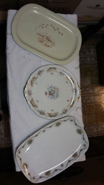 Piatti da portata decorati, ceramica Vintage