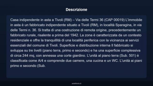 Immobile in asta di 244 m² con più di 5 locali in vendita a Tivoli - Foto 4