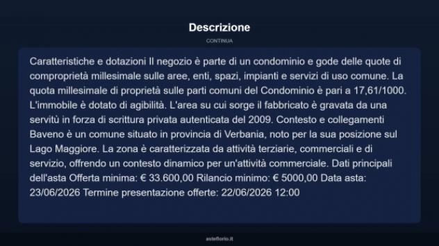 Immobile in asta di 78 m² in vendita a Baveno - Foto 4