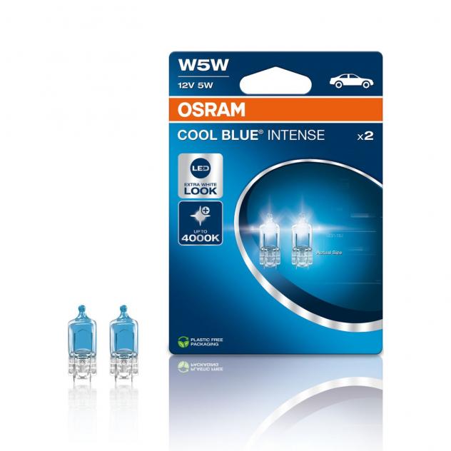 Lampade OSRAM COOL BLUE INTENSE W5W Luce Extra Bianca 4000 K
