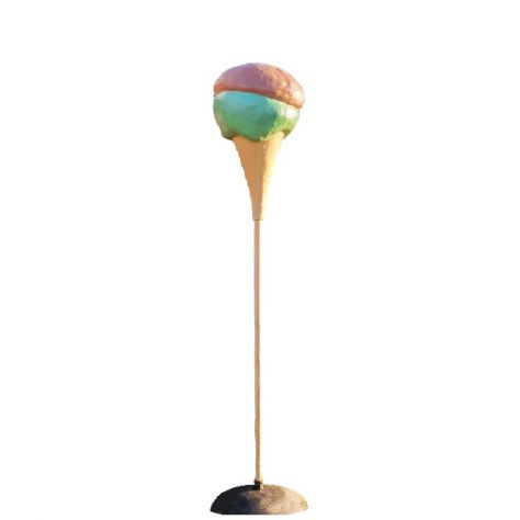 Statua cono gelato in vetroresina, gelato 3D, tridimensionale, insegna a vela - Foto 3