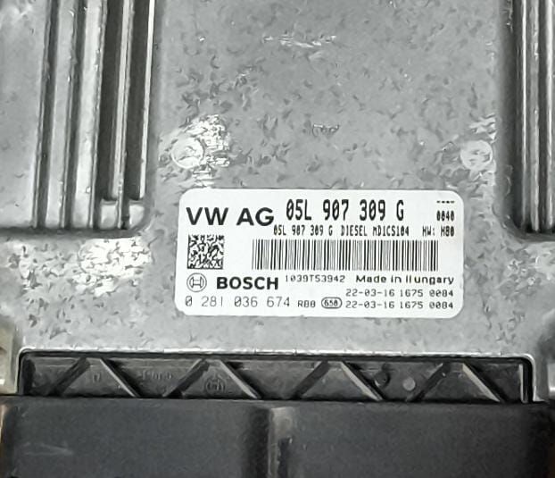 0281036674 ECU CENTRALINA MOTORE VW CRAFTER 2.0 MD1CS104 05L907309G - Foto 2