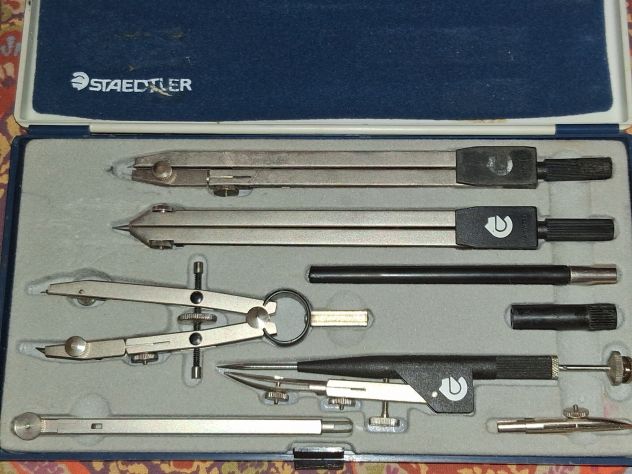 Set Strumenti da disegno tecnico Compasso Staedtler Ciclo 554 16 Vintage - Foto 3